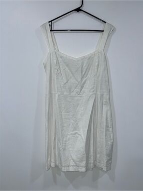 Abercrombie & Fitch White Cotton Strap Sundress